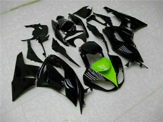 Noir Vert Kit Carénages Motos Complet ZX6R 2009-2012 Noir Vert Kit Carénages Motos Complet ZX6R 2009-2012