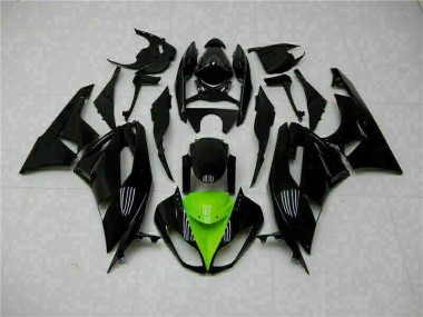 Noir Vert Kit Carénages Motos Complet ZX6R 2009-2012