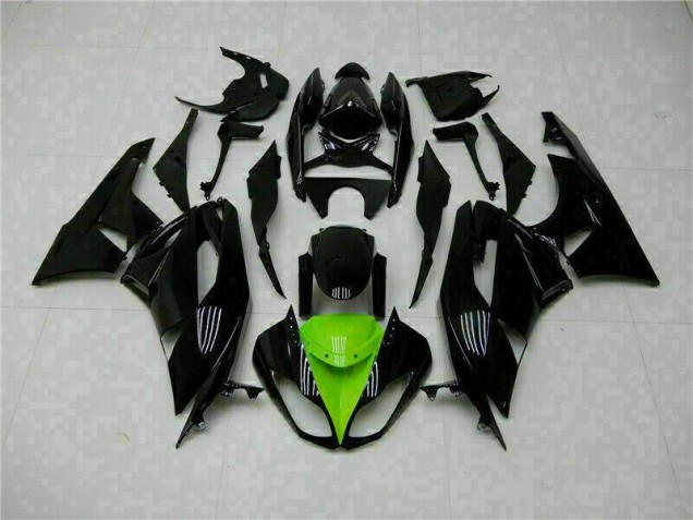 Noir Vert Kit Carénages Motos Complet ZX6R 2009-2012 Noir Vert Kit Carénages Motos Complet ZX6R 2009-2012