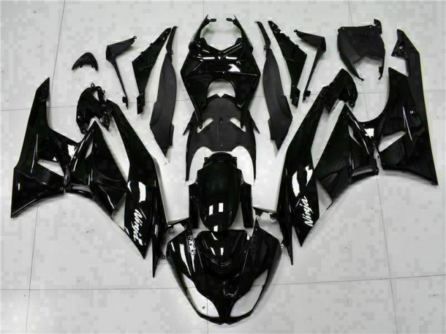 Noir Blanc Ninja Carénage Moto ZX6R 2009-2012 Noir Blanc Ninja Carénage Moto ZX6R 2009-2012