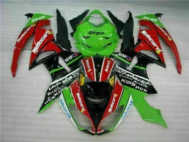 Noir Rouge Vert Motocard Carénage Moto ZX6R 2009-2012