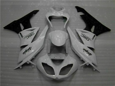 Blanc Noir Ninja Carénage Moto ZX6R 2009-2012