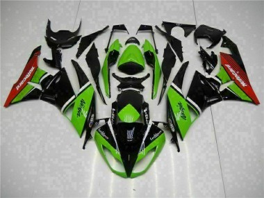 Vert Noir Rouge Carénage Moto ZX6R 2009-2012