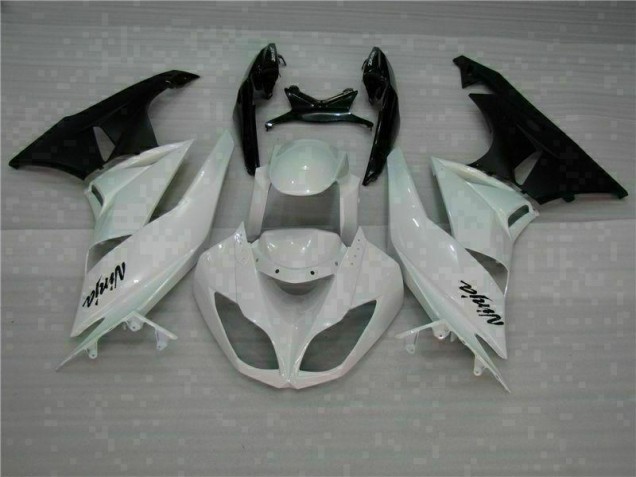 Blanc Noir Carénages Moto ZX6R 2009-2012 Blanc Noir Carénages Moto ZX6R 2009-2012