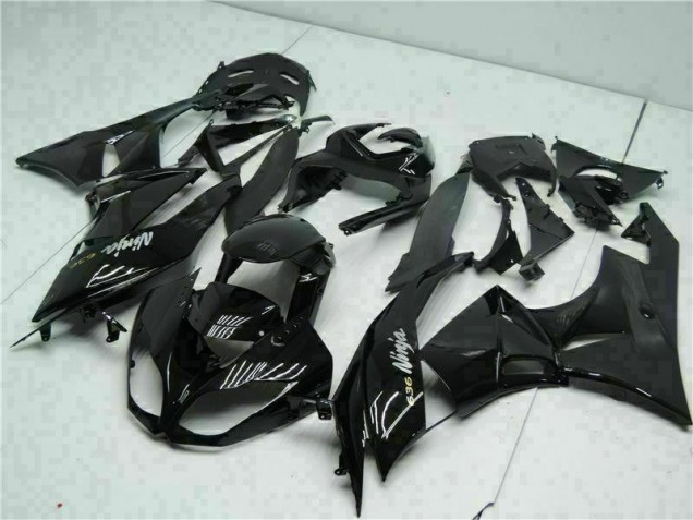 Noir Blanc Ninja 636 Carénage Moto ZX6R 2009-2012 Noir Blanc Ninja 636 Carénage Moto ZX6R 2009-2012