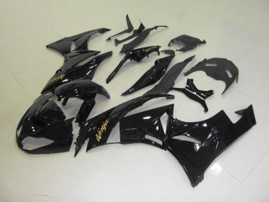 Noir avec Or Décalque Carénage Moto ZX6R 2009-2012