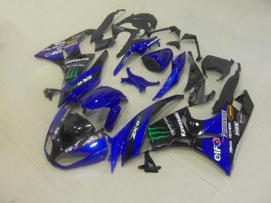 Bleu Monster Carénage Moto ZX6R 2009-2012