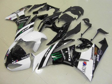 Blanc Monster Carénage Moto ZX6R 2009-2012