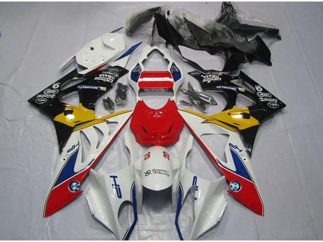 Rouge Blanc Jaune Carénage Moto S1000RR 2009-2014 Rouge Blanc Jaune Carénage Moto S1000RR 2009-2014