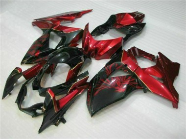 Rouge Flamme Noir Carénage Moto GSXR 1000 K9 2009-2016