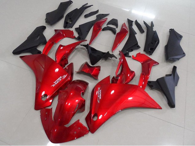 Rouge Noir Mat Carénage Moto CBR 250 RR 2011-2013 Rouge Noir Mat Carénage Moto CBR 250 RR 2011-2013