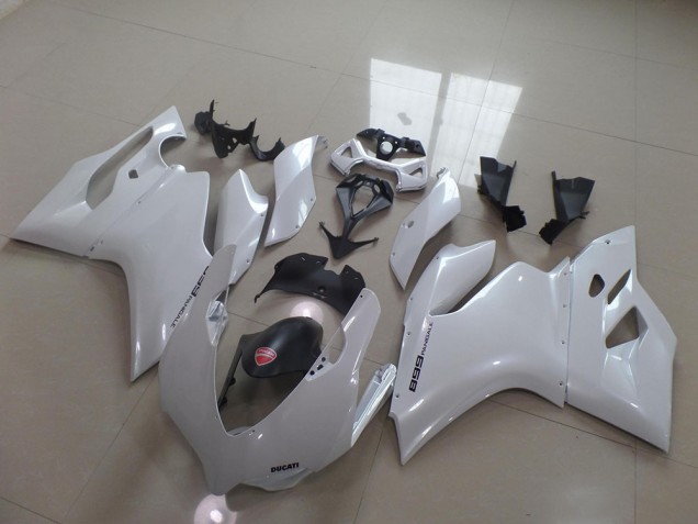 Blanc Nacré Carénage Moto Ducati 1199 2011-2014