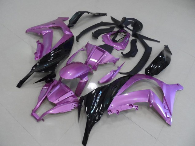 Rose et Noir Carénage Moto ZX10R 2011-2015 Rose et Noir Carénage Moto ZX10R 2011-2015