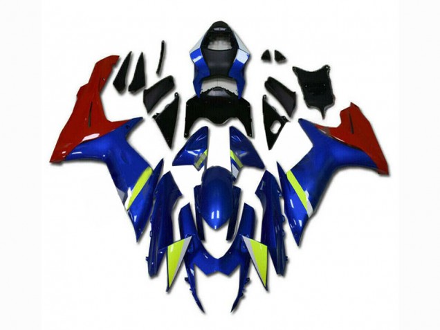 Bleu Rouge Carénage Moto GSXR 600 / 750 K11 2011-2024