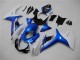 Bleu Blanc Carénages Moto GSXR 600 / 750 K11 2011-2024 Bleu Blanc Carénages Moto GSXR 600 / 750 K11 2011-2024