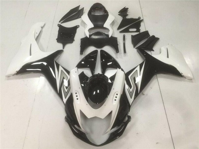 Noir Blanc Carénages Moto GSXR 600 / 750 K11 2011-2024 Noir Blanc Carénages Moto GSXR 600 / 750 K11 2011-2024