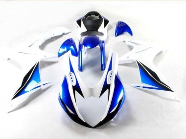 Bleu Blanc Kit Carénages Motos Complet GSXR 600 / 750 K11 2011-2024