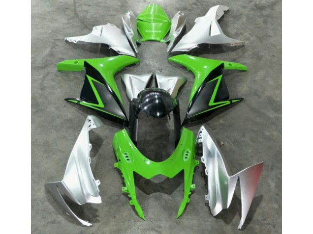 Vert Argent Carénage Moto GSXR 600 / 750 K11 2011-2024 Vert Argent Carénage Moto GSXR 600 / 750 K11 2011-2024