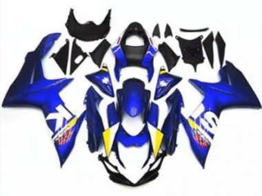 Bleu Blanc Carénage Moto GSXR 600 / 750 K11 2011-2024