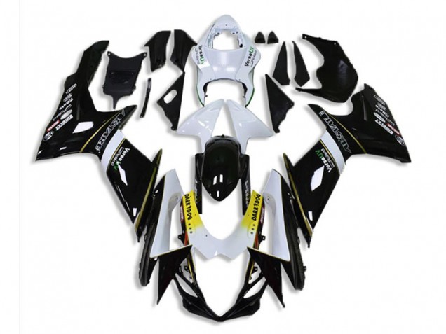 Noir Blanc Carénage Moto GSXR 600 / 750 K11 2011-2024 Noir Blanc Carénage Moto GSXR 600 / 750 K11 2011-2024