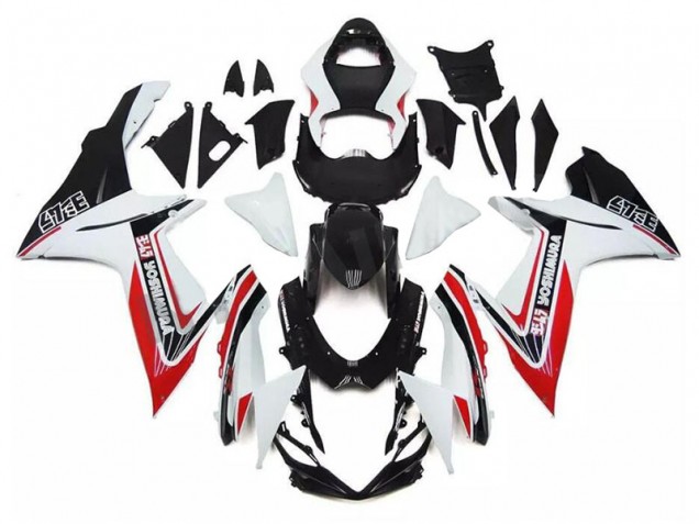 Blanc Rouge Noir Carénage Moto GSXR 600 / 750 K11 2011-2024 Blanc Rouge Noir Carénage Moto GSXR 600 / 750 K11 2011-2024