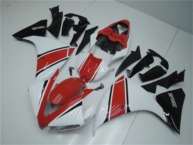 Blanc Rouge Noir Carénage Moto R1 2012-2014 Blanc Rouge Noir Carénage Moto R1 2012-2014