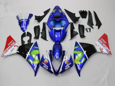 Bleu Blanc Noir Rouge Carénage Moto R1 2012-2014