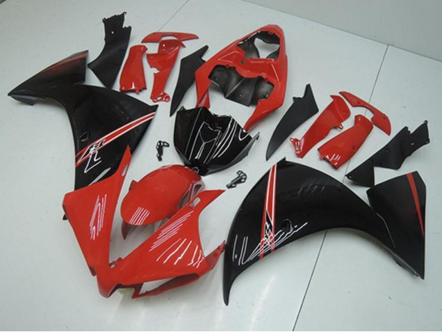 Rouge Noir Carénage Moto R1 2012-2014 Rouge Noir Carénage Moto R1 2012-2014