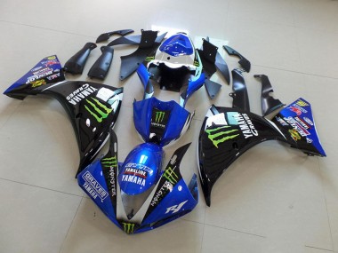 Bleu Noir Monster Carénage Moto R1 2012-2014