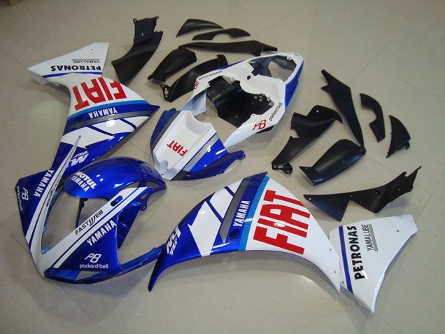 Bleu Blanc Fiat Carénage Moto R1 2012-2014 Bleu Blanc Fiat Carénage Moto R1 2012-2014