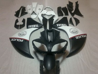 Noir Mat Blanc Carénage Moto R1 2012-2014