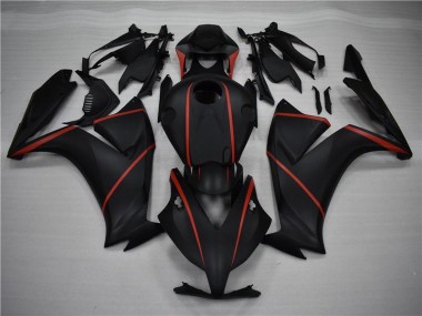 Noir Mat Rouge Carénage Moto CBR 1000 RR 2012-2016