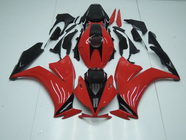 Rouge Noir avec No Décalque Carénage Moto CBR 1000 RR 2012-2016 Rouge Noir avec No Décalque Carénage Moto CBR 1000 RR 2012-2016