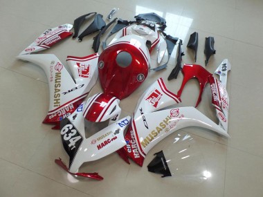 Rouge Musashi Carénage Moto CBR 1000 RR 2012-2016