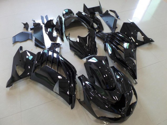Noir Brillant Carénage Moto ZX14R ZZR 1400 2012-2021 Noir Brillant Carénage Moto ZX14R ZZR 1400 2012-2021