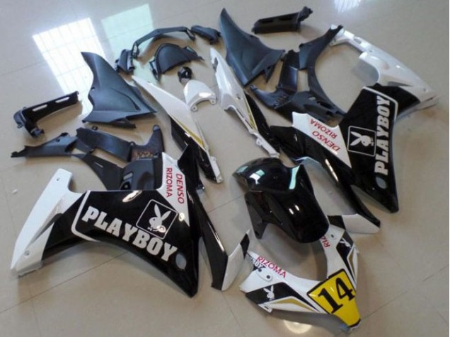 Noir Playboy 14 Carénage Moto CBR 500 RR 2013-2015 Noir Playboy 14 Carénage Moto CBR 500 RR 2013-2015