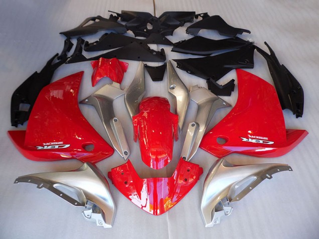 Rouge Noir Carénage Moto CBR 500 RR 2013-2015 Rouge Noir Carénage Moto CBR 500 RR 2013-2015