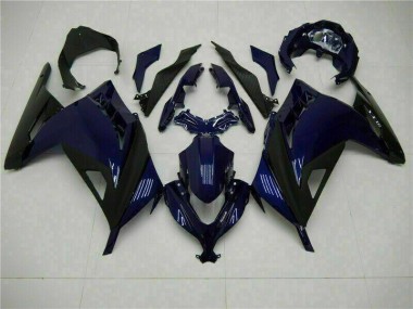 Bleu Noir Carénage Moto EX300 2013-2016