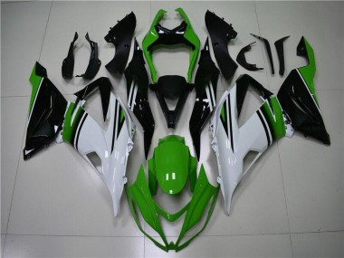 Vert Blanc Noir Carénage Moto ZX6R 2013-2018