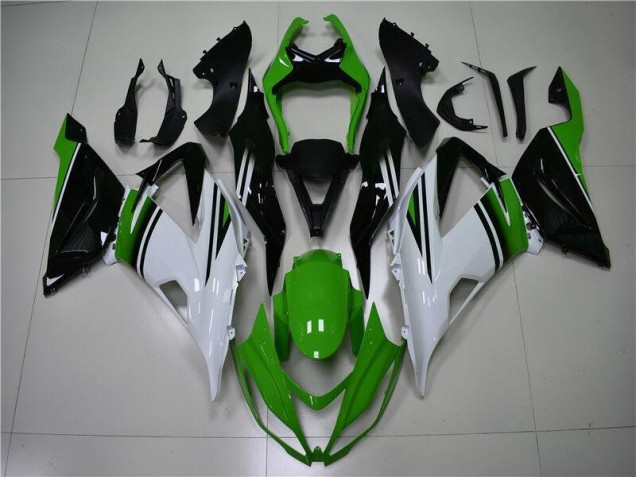 Vert Blanc Noir Carénage Moto ZX6R 2013-2018 Vert Blanc Noir Carénage Moto ZX6R 2013-2018