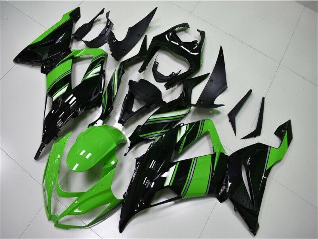 Vert Noir Carénage Moto ZX6R 2013-2018 Vert Noir Carénage Moto ZX6R 2013-2018