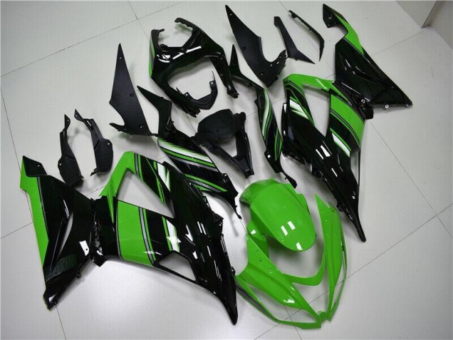 Vert Noir Carénage Moto ZX6R 2013-2018 Vert Noir Carénage Moto ZX6R 2013-2018