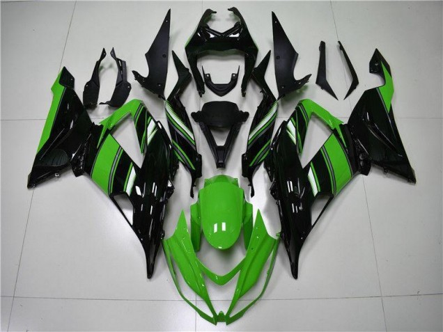 Vert Noir Carénage Moto ZX6R 2013-2018 Vert Noir Carénage Moto ZX6R 2013-2018