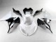 Blanc Noir Carénages Moto ZX6R 2013-2018 Blanc Noir Carénages Moto ZX6R 2013-2018
