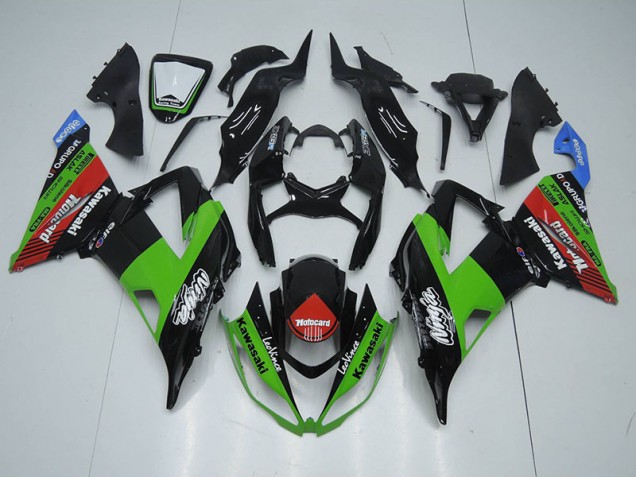 Noir Vert Rouge Motocard Carénage Moto ZX6R 2013-2018