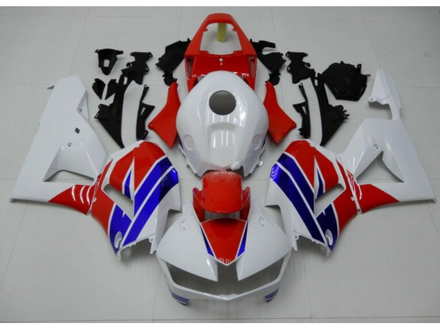 Blanc Bleu Rouge Carénage Moto CBR 600 RR 2013-2023 Blanc Bleu Rouge Carénage Moto CBR 600 RR 2013-2023