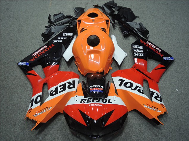 Orange Repsol HRC Carénage Moto CBR 600 RR 2013-2023 Orange Repsol HRC Carénage Moto CBR 600 RR 2013-2023