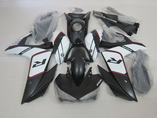 Noir Blanc Carénage Moto R3 2015-2022 Noir Blanc Carénage Moto R3 2015-2022