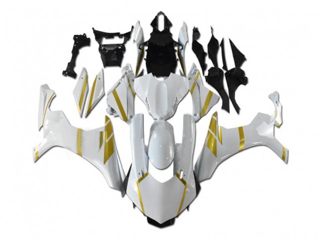 Blanc Or Carénage Moto R1 2015-2019 Blanc Or Carénage Moto R1 2015-2019