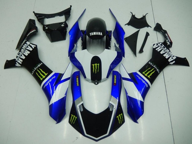 Noir Bleu Monster Carénage Moto R1 2015-2019 Noir Bleu Monster Carénage Moto R1 2015-2019